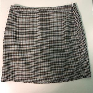 High Waisted Houndstooth Vera Moda Mini Skirt